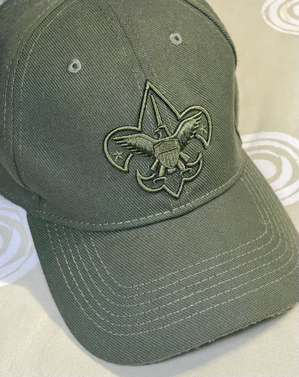 Boy Scouts Of America Flex Fit Baseball Cap Adult SZ XL Green Scouting